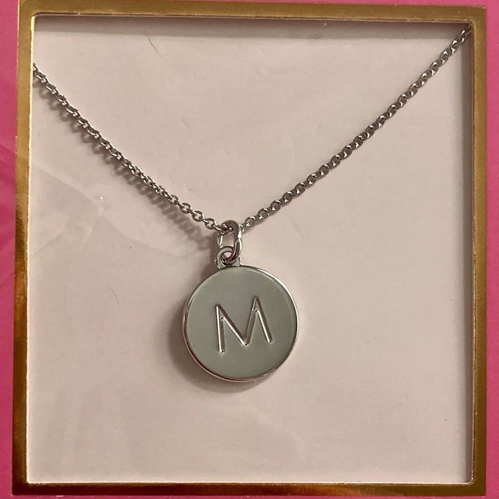 SOLD OUT ONLINE Kate Spade Silver M Necklace